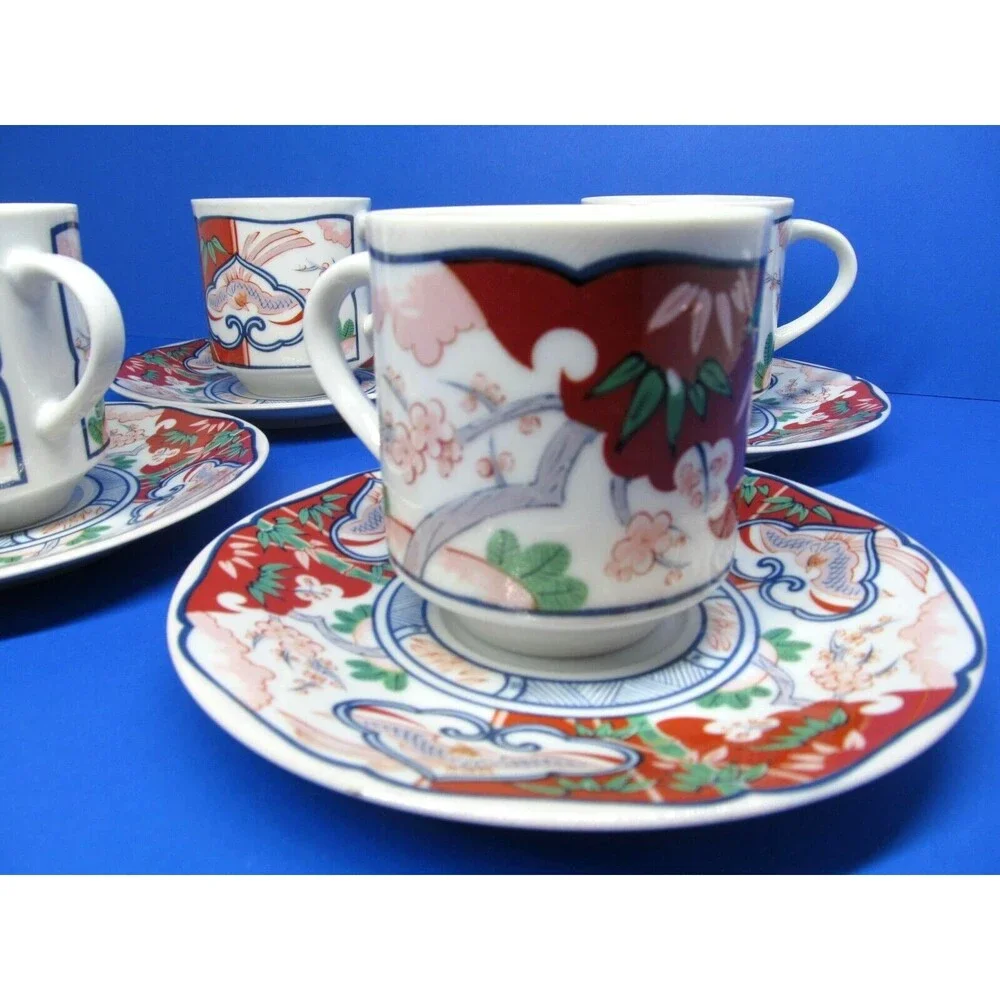 Georges Briard Heirloom Tea Cups And Saucers 4 sets